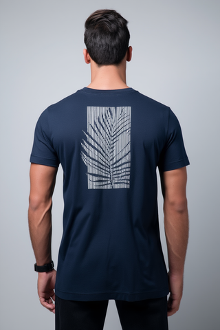 CAMISETA MC ARAMIS ESTAMPA FOLHAGEM PRETO