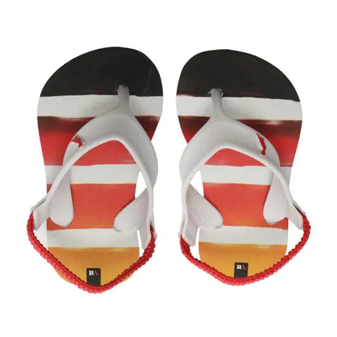 CHINELO RSV MINI BB MAS LISTRAS SUN BRANCO/VERMELHO