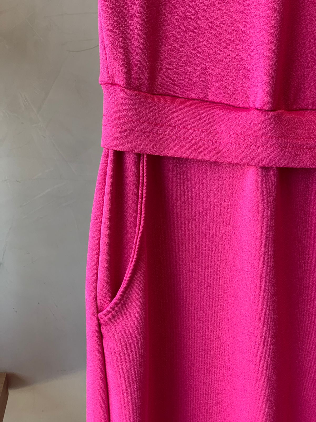 MACACAO LONGO MC EM MALHA CREPONADA ROSA PINK