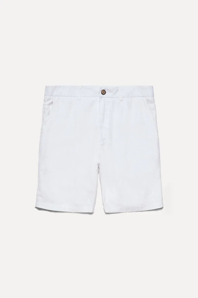 BERMUDA RSV CASUAL LINHO II BRANCO
