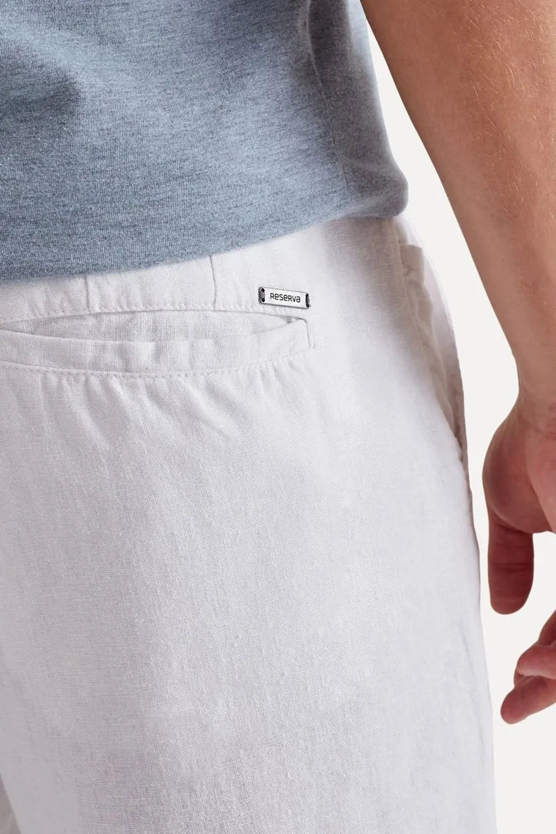 BERMUDA RSV CASUAL LINHO II BRANCO