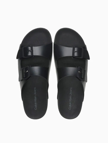 CHINELO CKJ MASC SLIDE DUAS FIVELAS PRETO