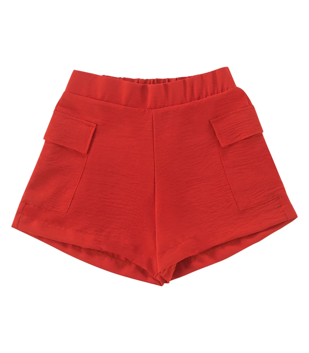 SHORTS FEM JUV BOLSOS LADO AIR FLOW VERMELHO