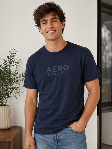 CAMISETA MC MASC AEROPOSTALE SILKADA MARINHO