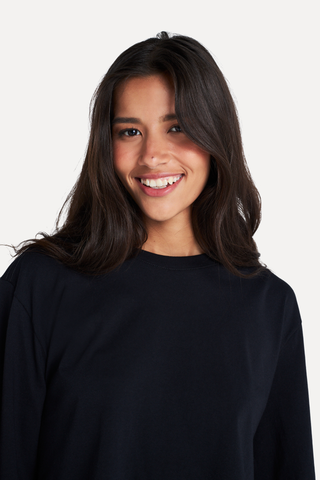 BLUSA CROPPED MC FEM SIMPLES PRETO