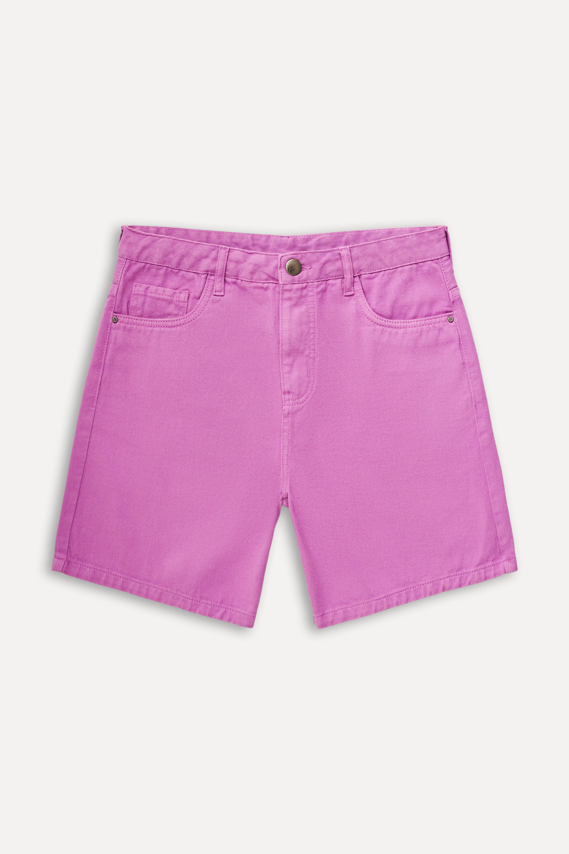 SHORTS FEM 5 POCKETS SARJA COLOR SIMPLES ROXO