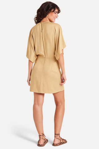 VESTIDO KIMONO FEM SIMPLES PALHA