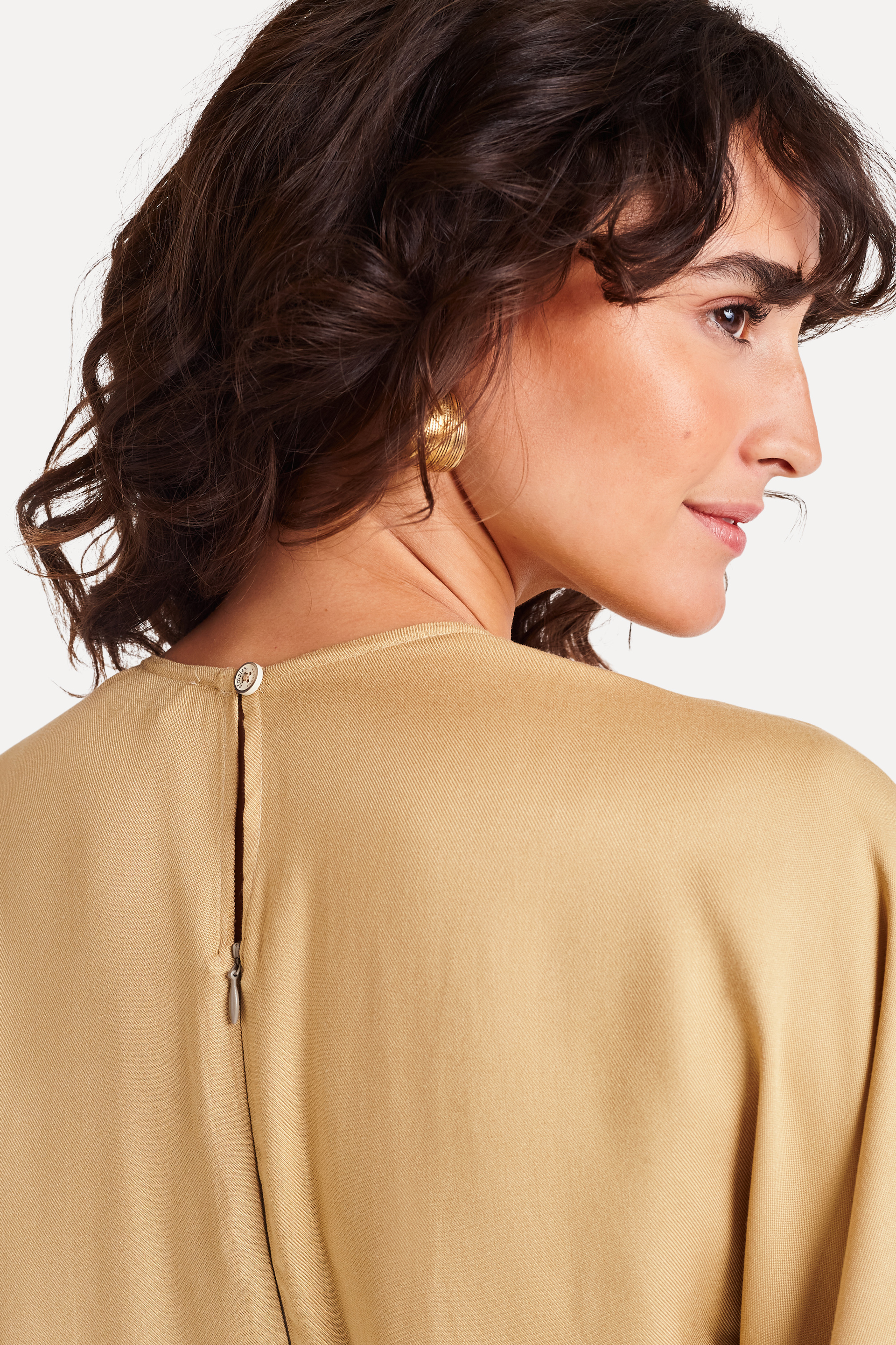 VESTIDO KIMONO FEM SIMPLES PALHA