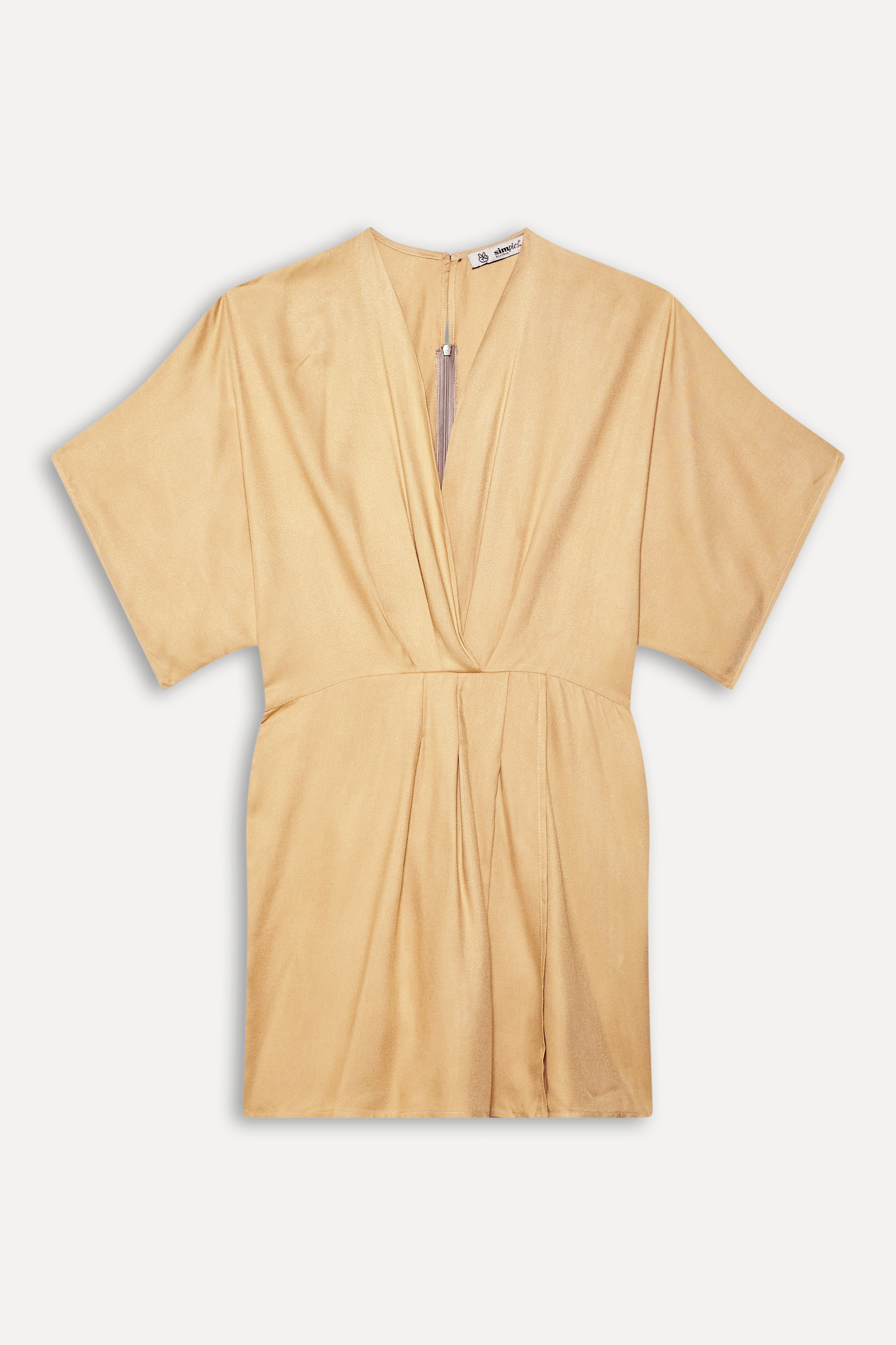 VESTIDO KIMONO FEM SIMPLES PALHA