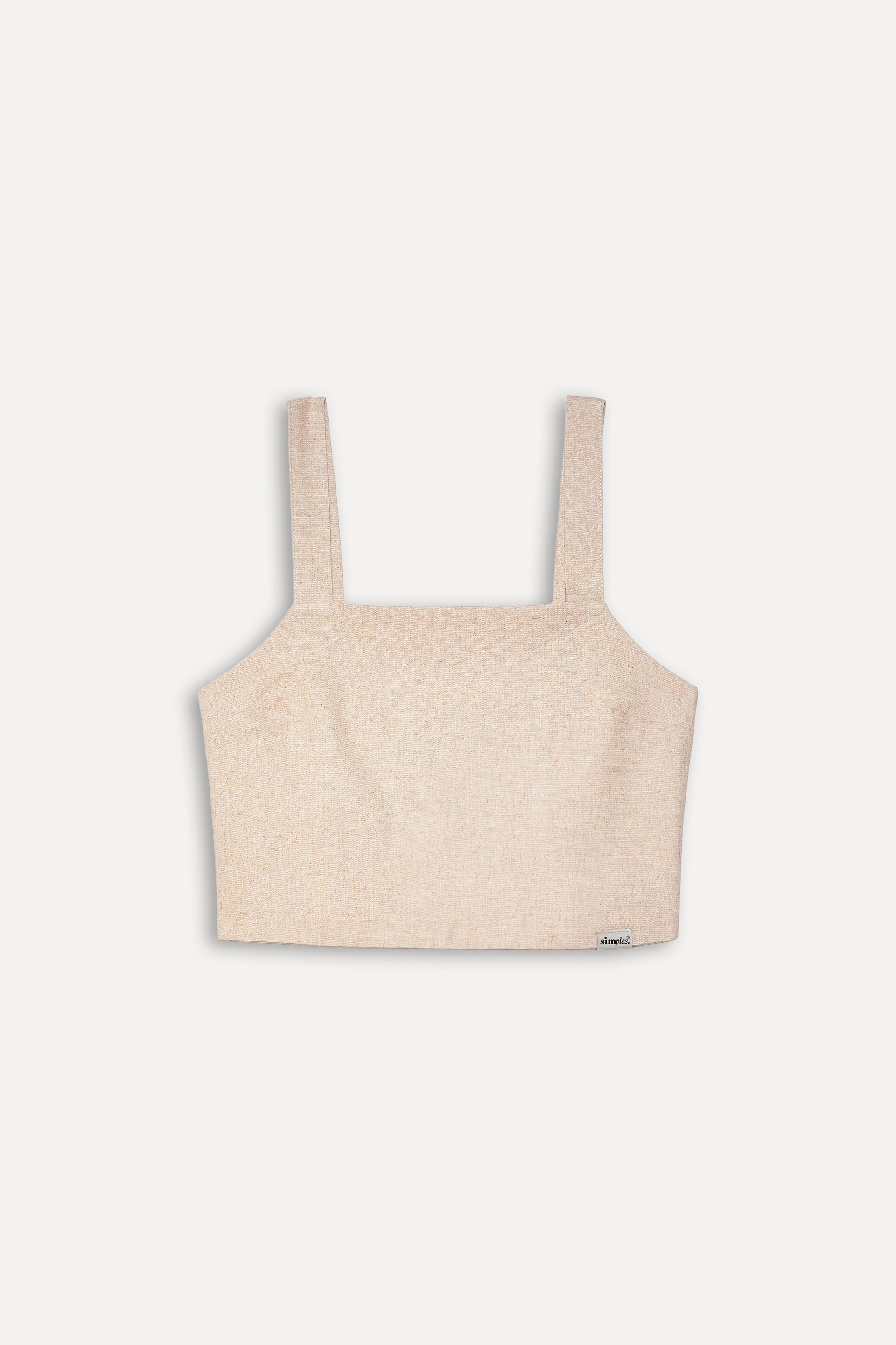 TOP FEM LINHOSO SIMPLES PALHA