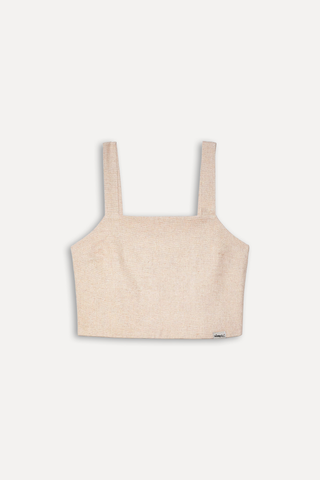 TOP FEM LINHOSO SIMPLES PALHA