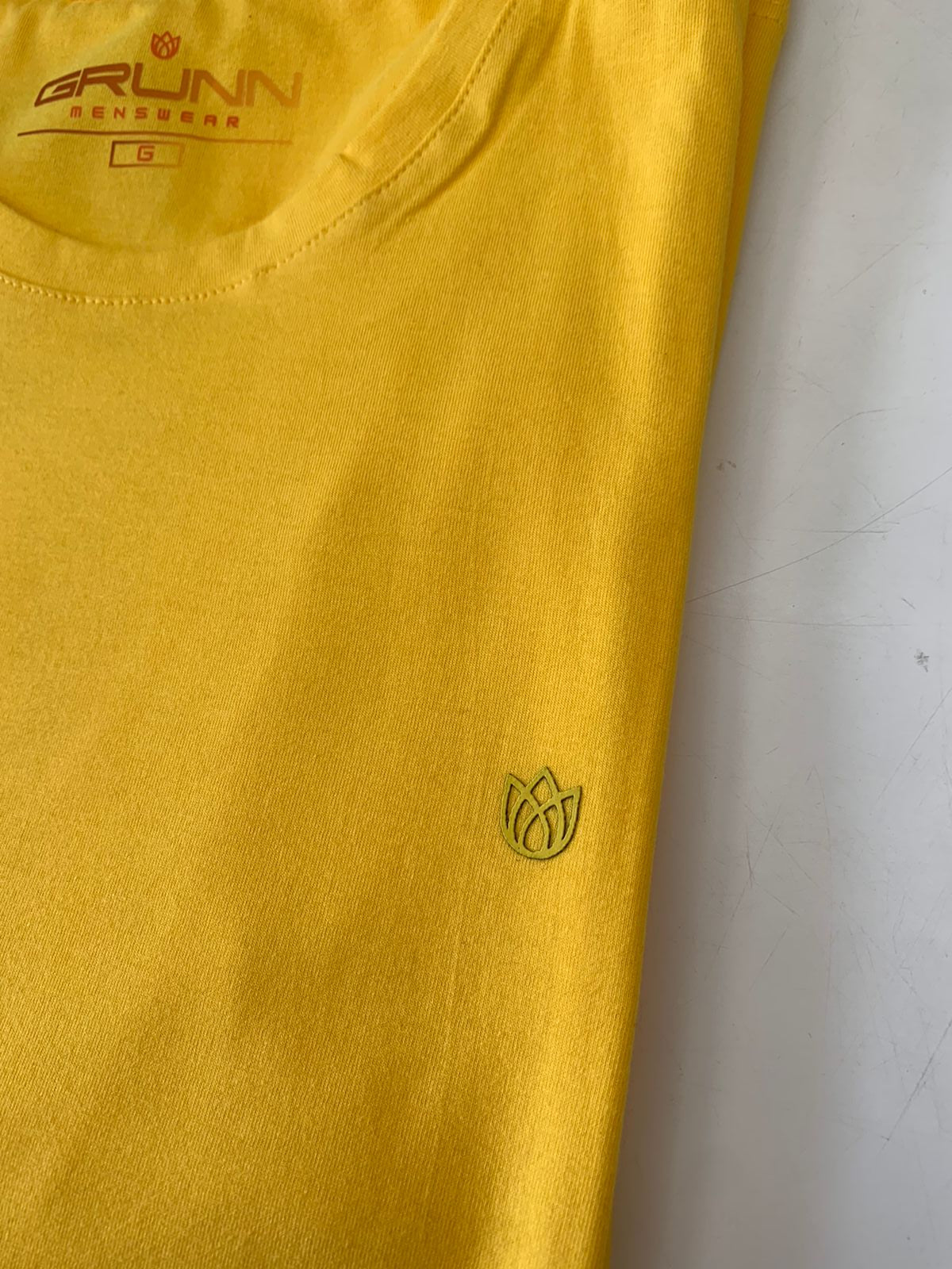 CAMISETA MC BASICA ALGODAO GRUNN AMARELO