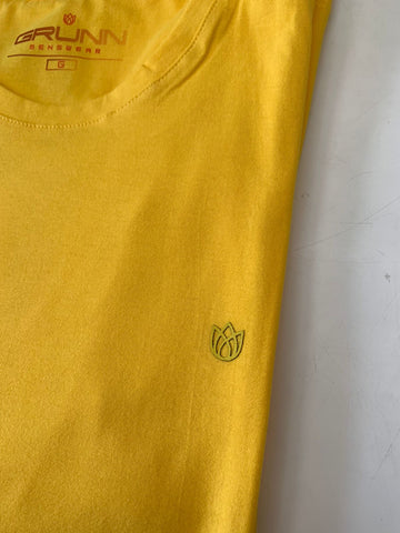 CAMISETA MC BASICA ALGODAO GRUNN AMARELO