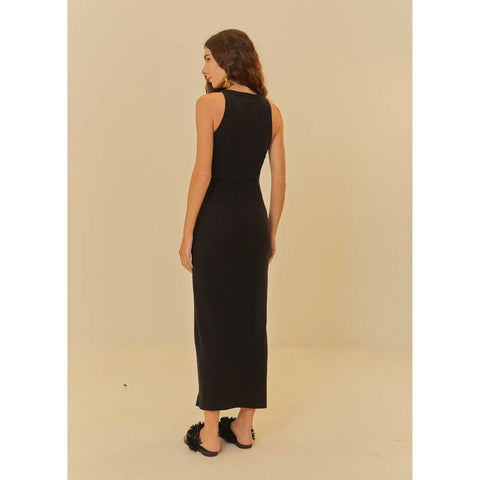 VESTIDO BASICO RIBANA FARM PRETO