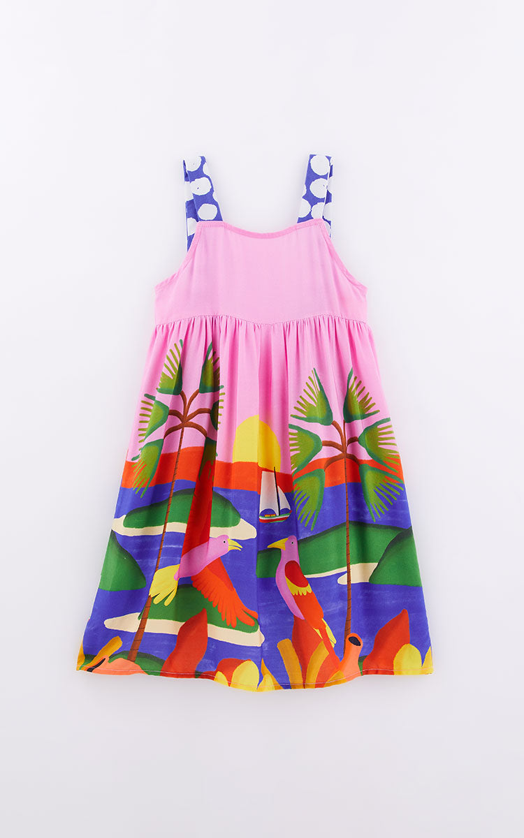 VESTIDO EST RECONCAVO FABULA ROSA