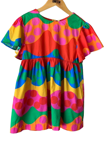 VESTIDO EST ONDA DE FOLIA ESTAMPADO