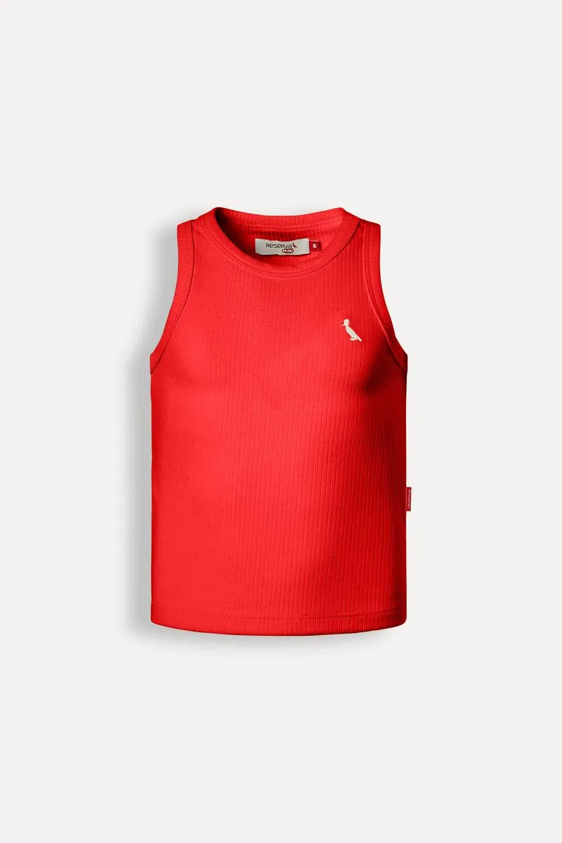 REGATA RSV MINI FEM CANELADA CORES VERMELHO