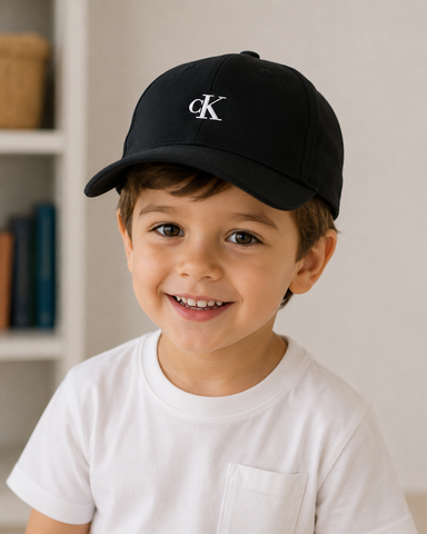 BONE MAS CKJ KIDS 5 GOMOS CK PRETO