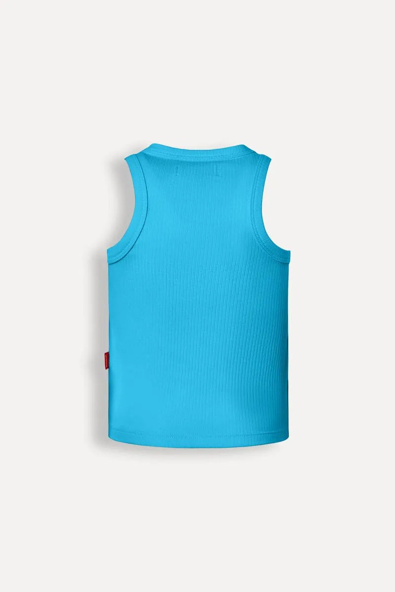 REGATA RSV MINI FEM CANELADA CORES AZUL CARIBE