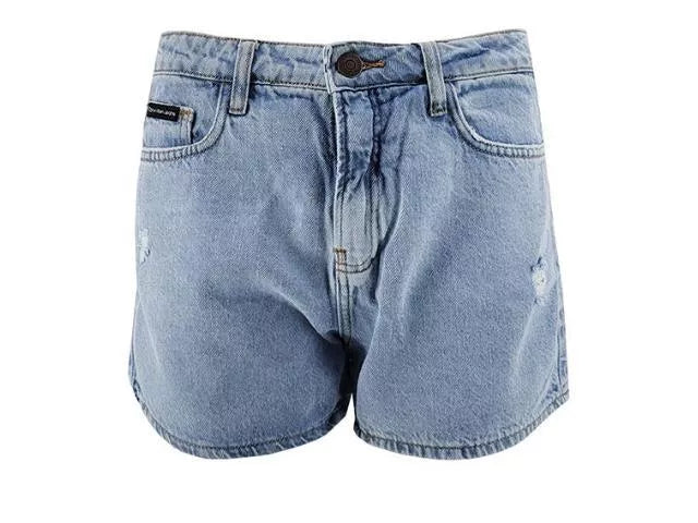 SHORTS JEANS CKJ FEM PEQ PUIDOS AZUL CLARO