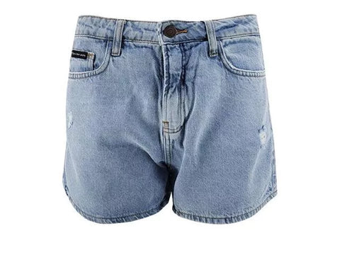 SHORTS JEANS CKJ FEM PEQ PUIDOS AZUL CLARO