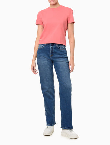 CALCA JEANS CKJ FEM STRAGHT CALVIN KLEIN AZUL MEDIO