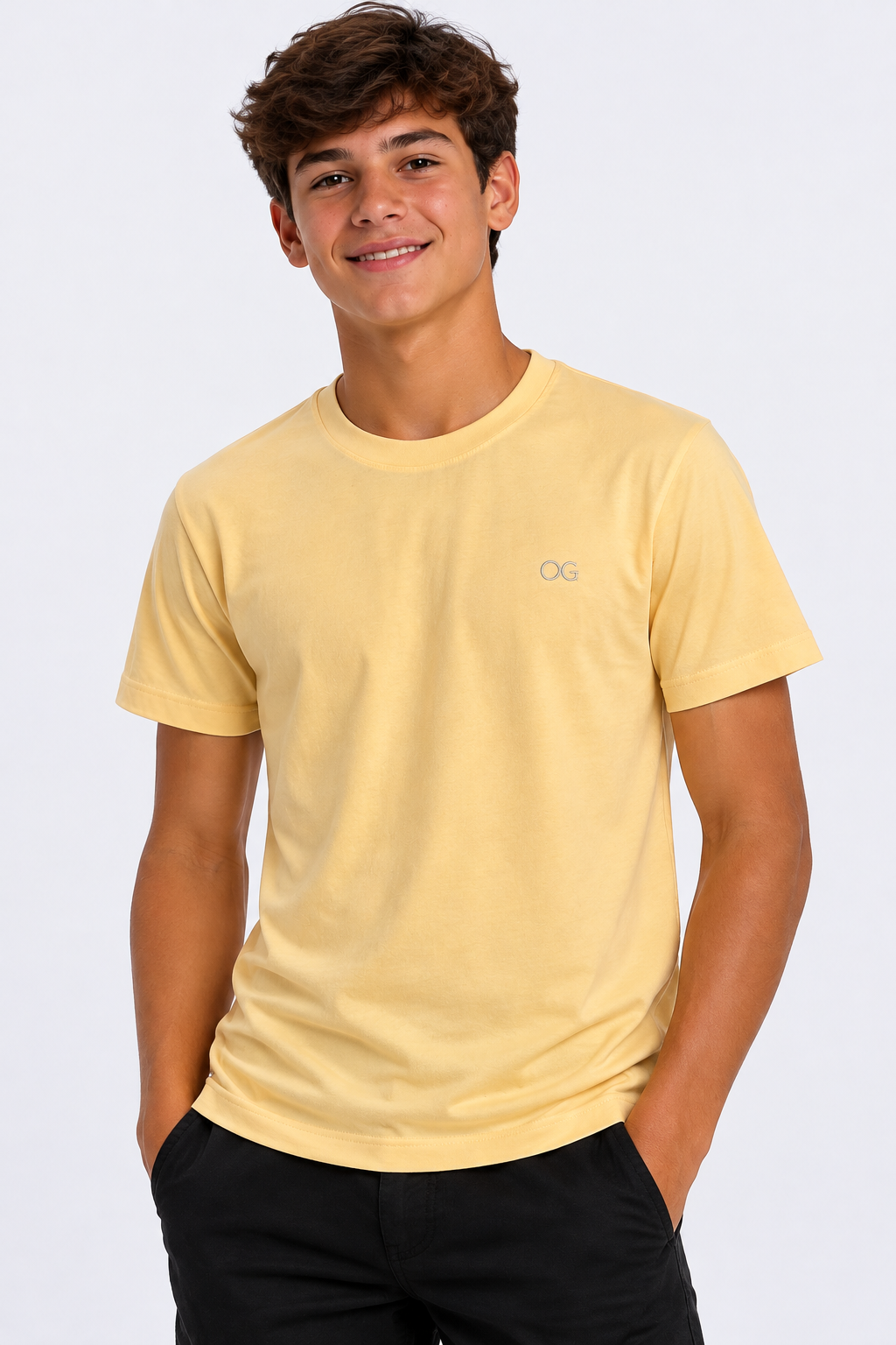 CAMISETA OGOCHI INF MC ESSENCIAL 0083 AMARELO