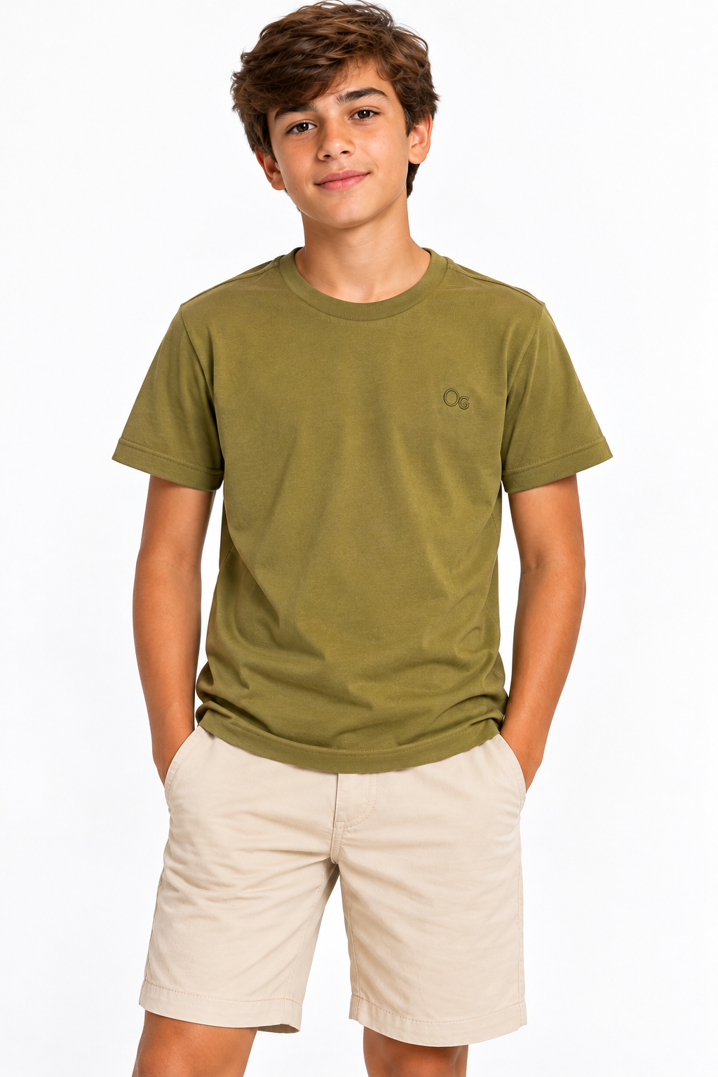 CAMISETA OGOCHI INF MC ESSENCIAL CARAMELO 1036