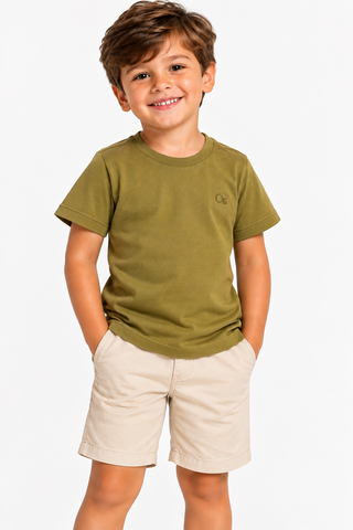 CAMISETA OGOCHI INF MC ESSENCIAL CARAMELO 1036