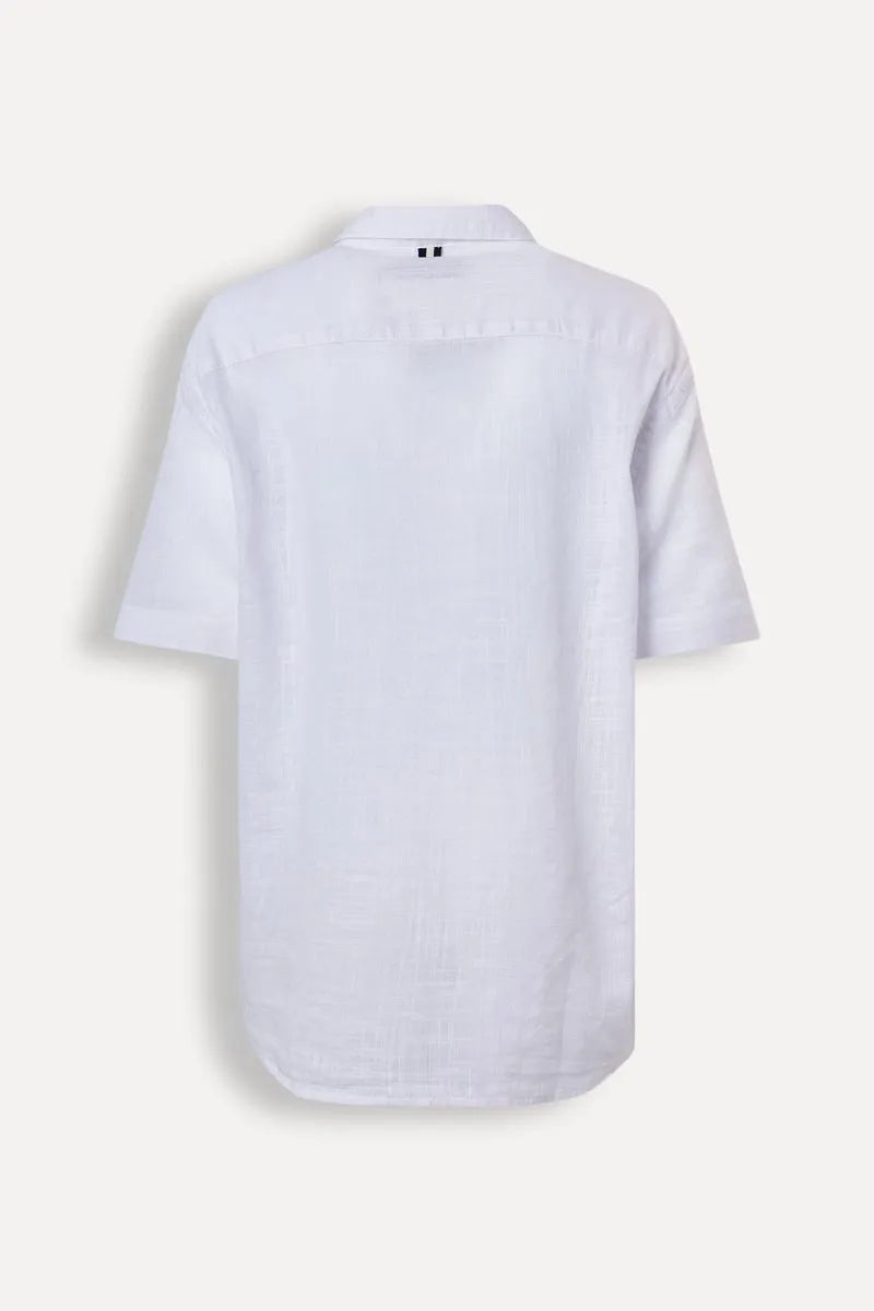 CAMISA RESERVA MINI MC FLAME LEVE BRANCO