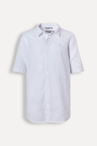 CAMISA RESERVA MINI MC FLAME LEVE BRANCO