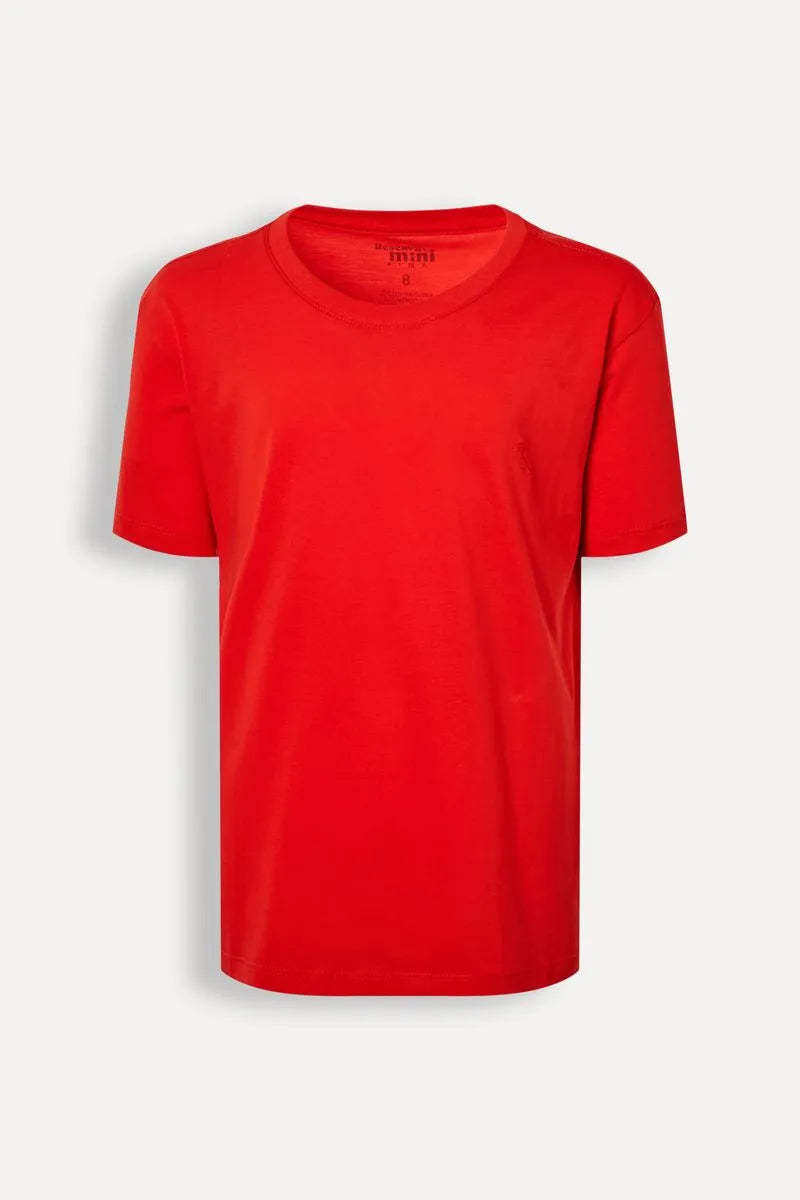 CAMISETA RSV MINI MC BASICA PIMA VERMELHO CEREJA