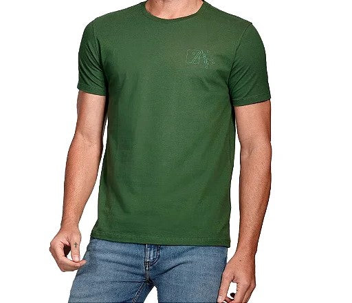 CAMISETA MAS MC ARAMIS A PIXEL OUTLINE VERDE MUSGO