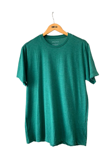 NOVO CAMISETA MC MASC ARAMIS ECO LISA VERDE AMAZONIA