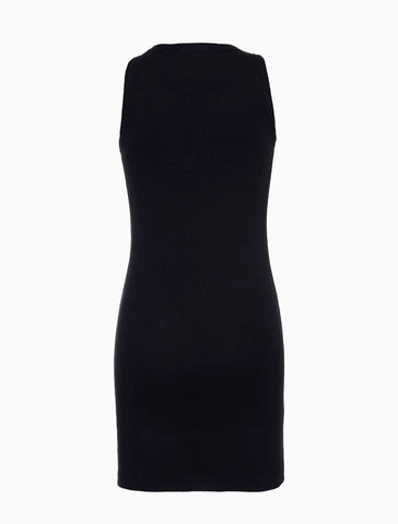 VESTIDO SM CKJ KIDS FEM RIBANA BASICA PRETO
