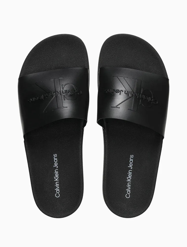 CHINELO CKJ MAS SLIDE PRETO