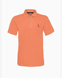 POLO CKJ KIDS MAS MC LOGO CK GEL LARANJA