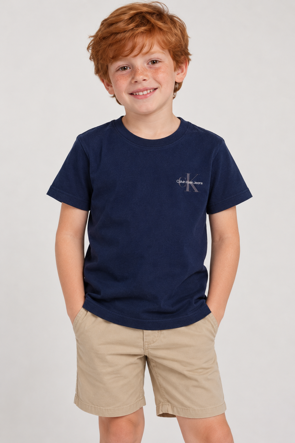 NOVO CAMISETA CKJ KIDS MAS MC REISSUE PEITO MARINHO