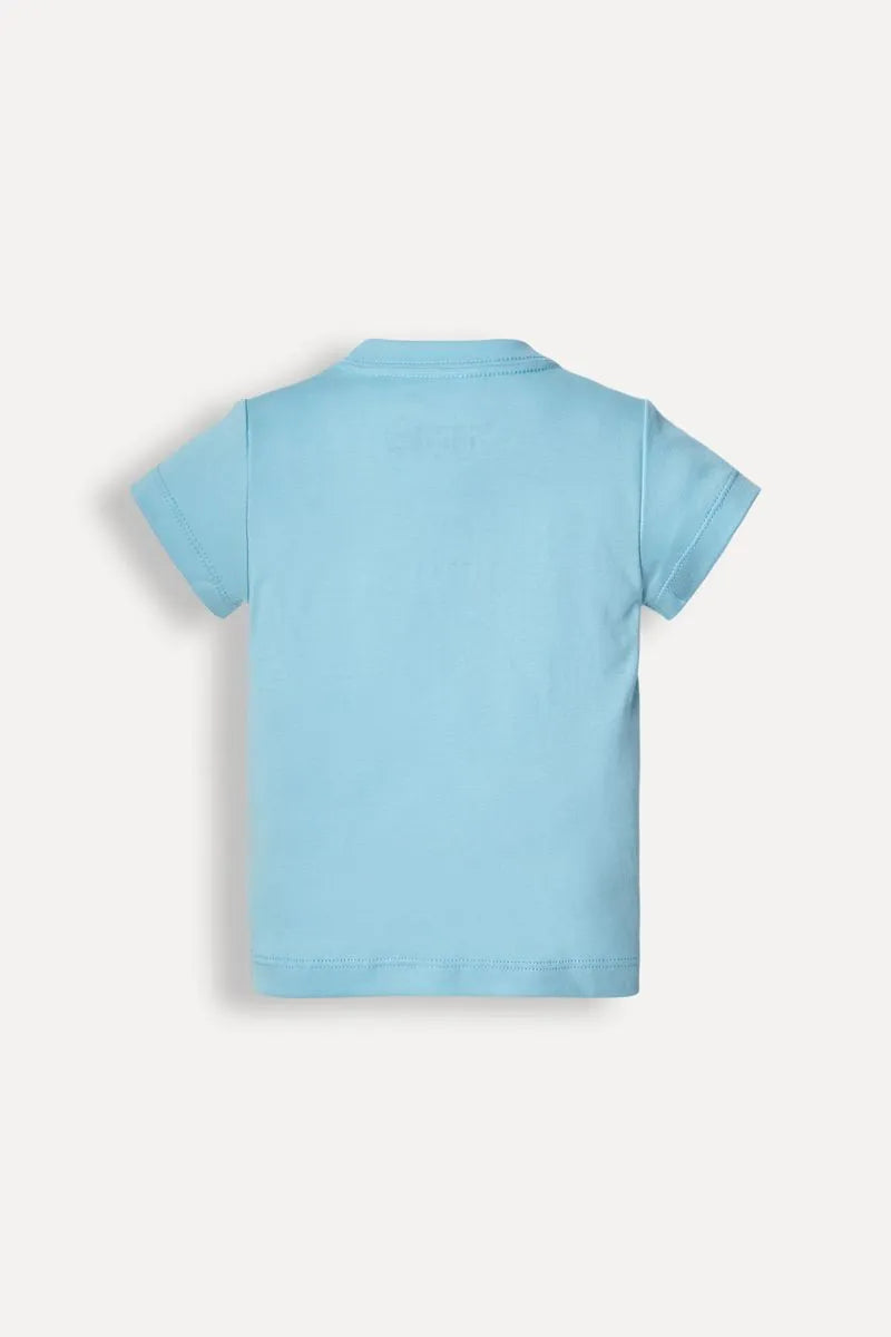 CAMISETA RS MINI BB PIMA MELHOR DO MUNDO TURQUESA