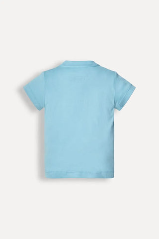 CAMISETA RS MINI BB PIMA MELHOR DO MUNDO TURQUESA