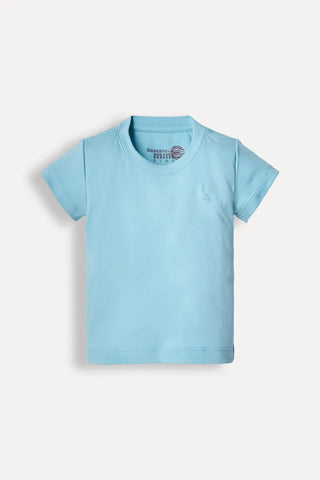 CAMISETA RS MINI BB PIMA MELHOR DO MUNDO TURQUESA