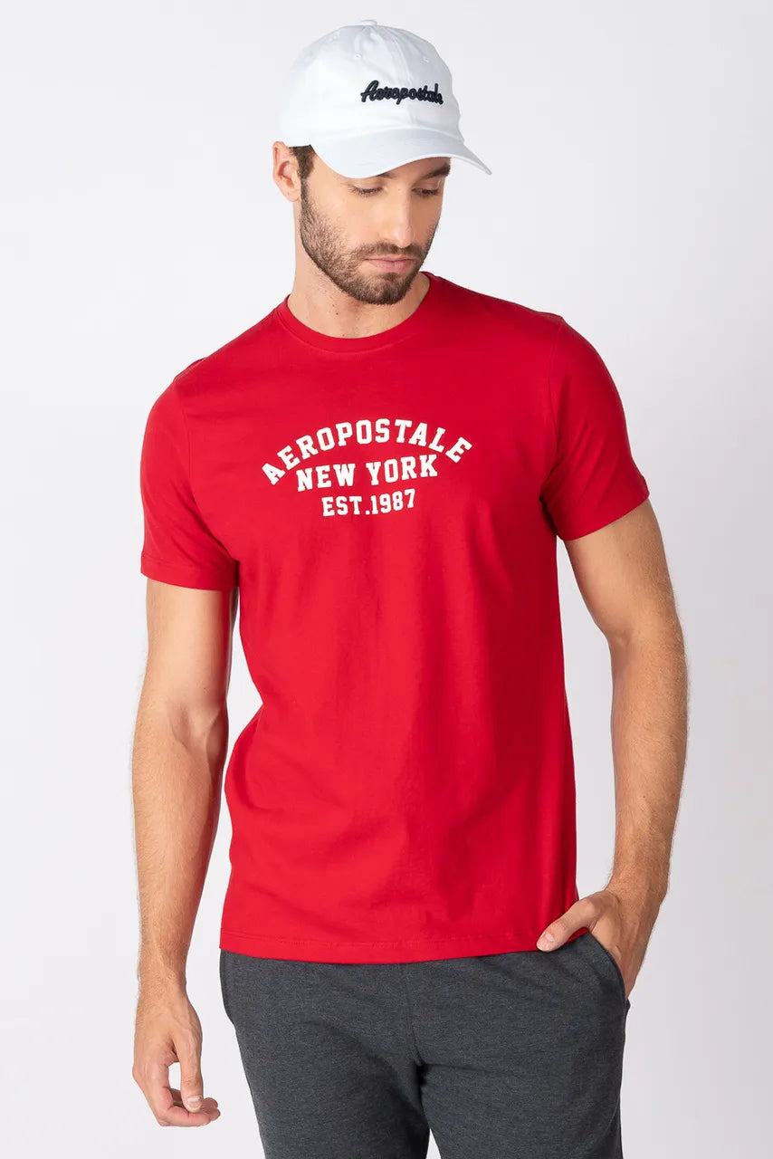 CAMISETA MAS MC SILKADA AEROPOSTALE VERMELHO