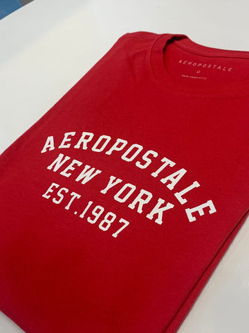 CAMISETA MAS MC SILKADA AEROPOSTALE VERMELHO