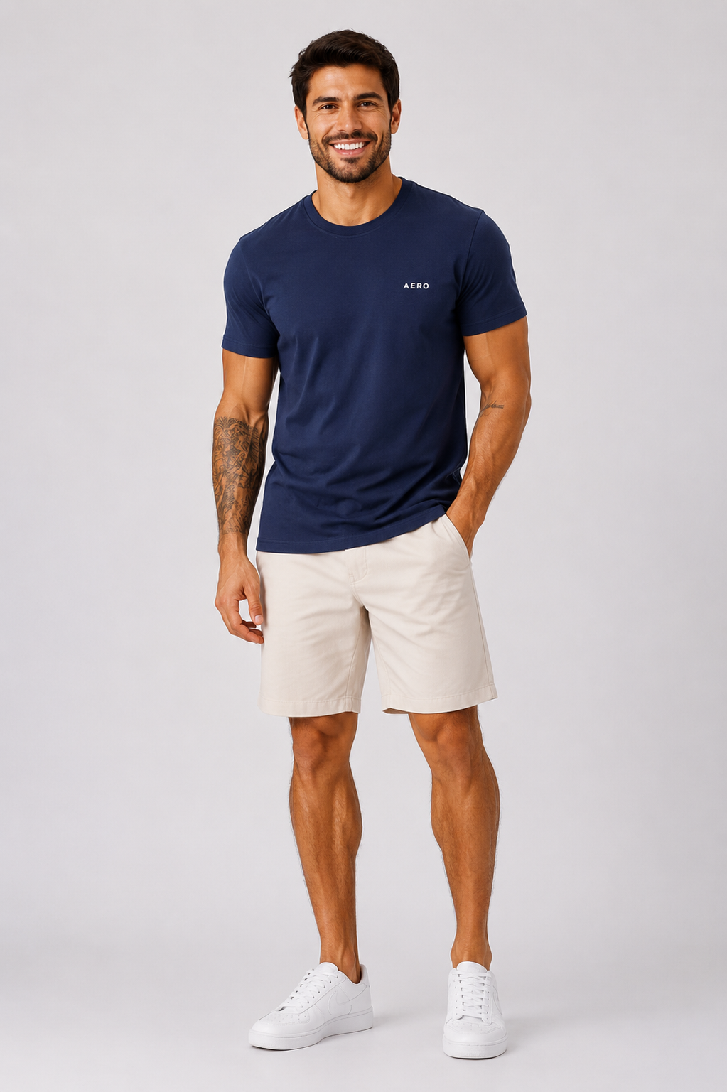 CAMISETA MASC MC SUPIMA AEROPOSTALE MARINHO