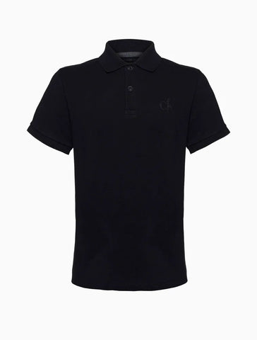 POLO CKJ KIDS MAS MC LOGO CK GEL PRETO