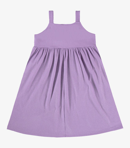 VESTIDO ALCA LACO BUSTO RIB CAN LUREX VIOLETA CLARO