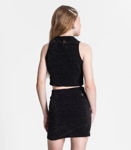 CROPPED SM JUV LUREX BRILHO GL ALT BARRA PRETO