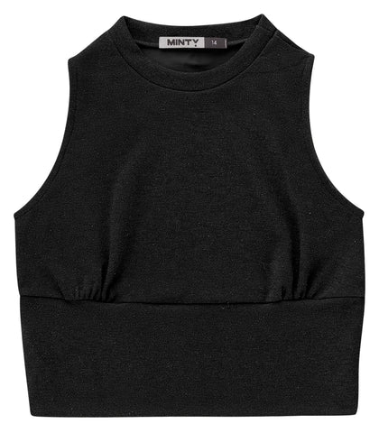 CROPPED SM JUV LUREX BRILHO GL ALT BARRA PRETO