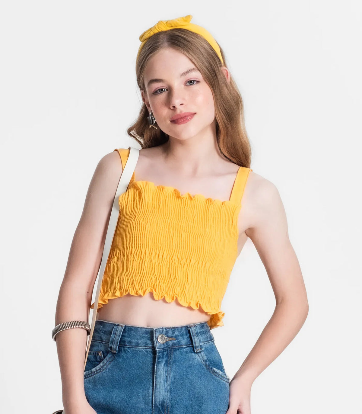 TOP JUV CREPE CARRARA AMARELO