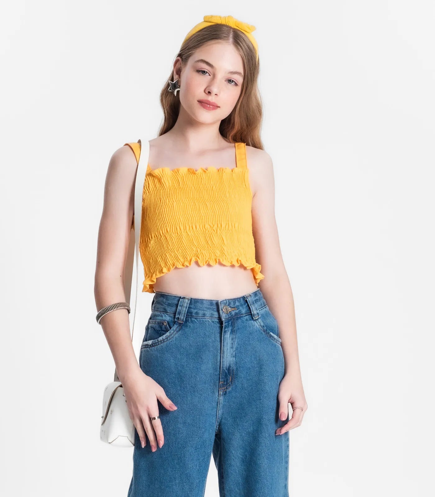 TOP JUV CREPE CARRARA AMARELO